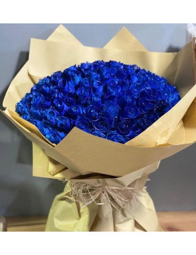 Blue Rose Bouqet