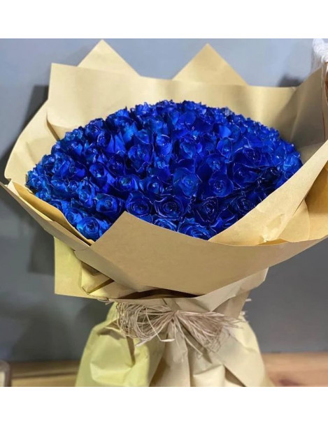 Blue Rose Bouqet